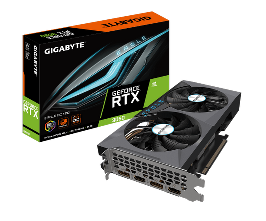 כ. מסך Ggiabyte RTX 3060 EAGLE 12GB REV 2.0 PCIE4.0X16 LHR