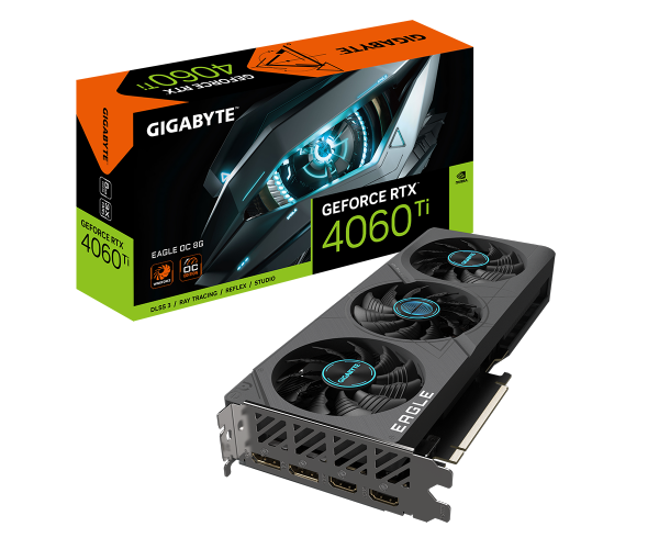 כרטיס מסך Gigabyte RTX 4060 Ti EAGLE 8GB 1XHDMI 3XDP