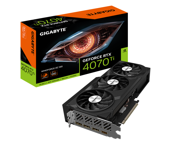 כרטיס מסך Gigabyte RTX 4070 Ti 12GB WindForce OC