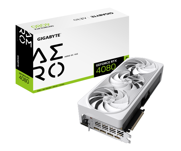 כרטיס מסך Gigabyte RTX 4080 16GB AERO OC White Pcie 4.0