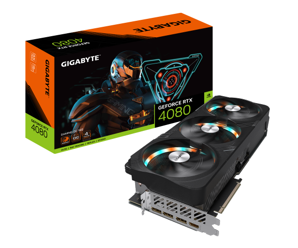 כרטיס מסך Gigabyte RTX 4080 Gaming OC 16GB Windforce RGB Pcie 4.0