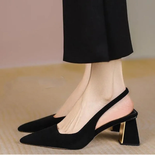 Low square heel ROSE