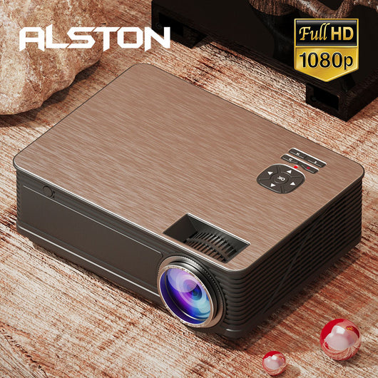 ALSTON M5S M5SW Full HD 1080P Projector Support 4K Android Wifi 7000 Lumens Smart Phone TV Box with Gift